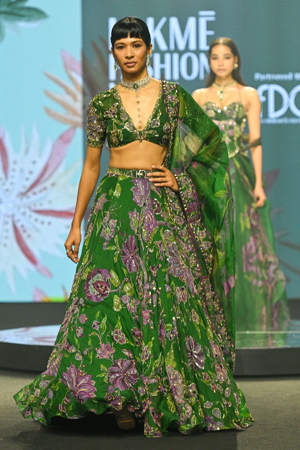 Zahida Hand Embroidered Lehenga Set