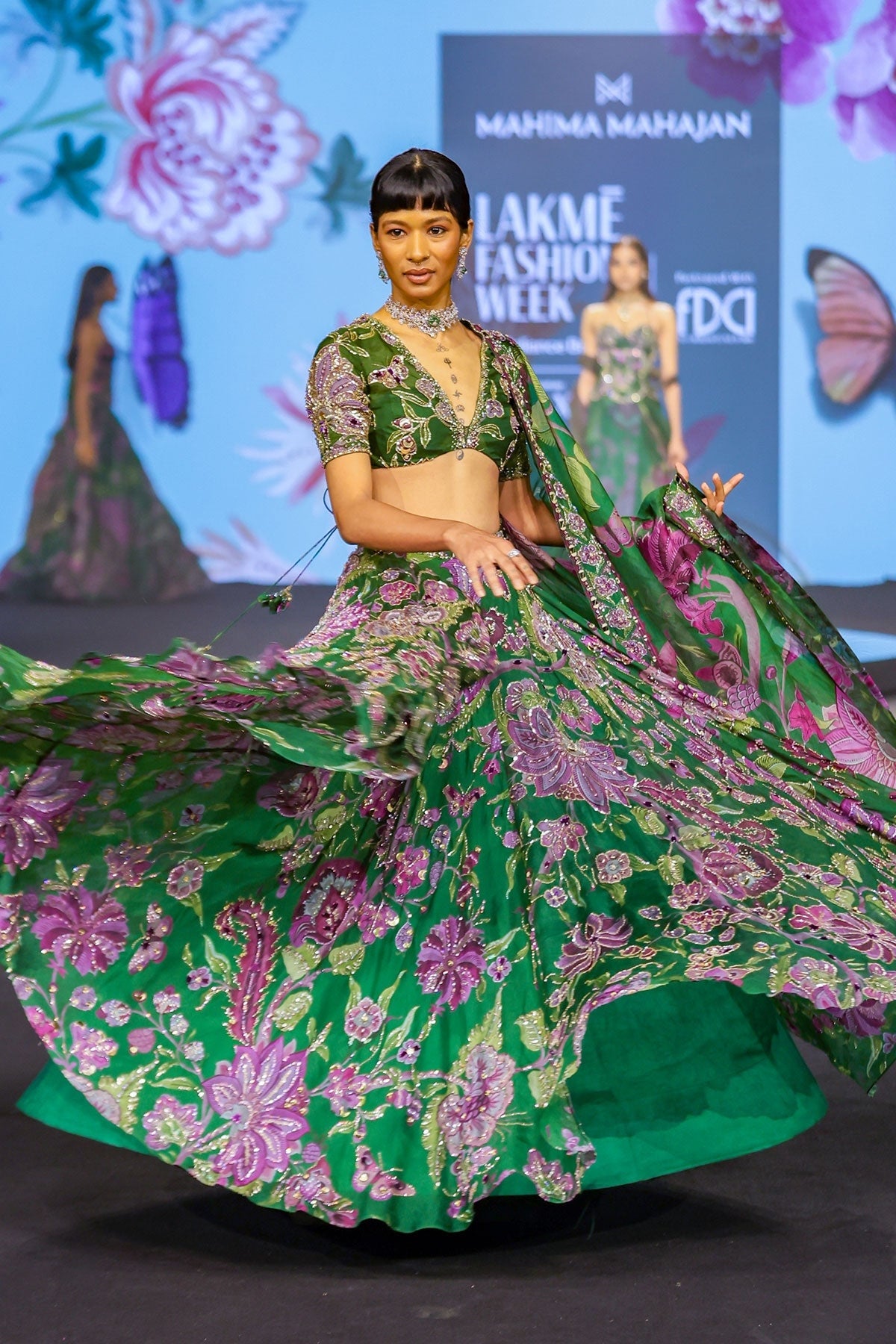 Zahida Hand Embroidered Lehenga Set