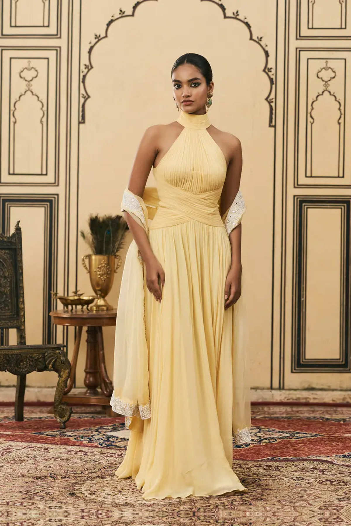 Makhani Georgette Gown Set