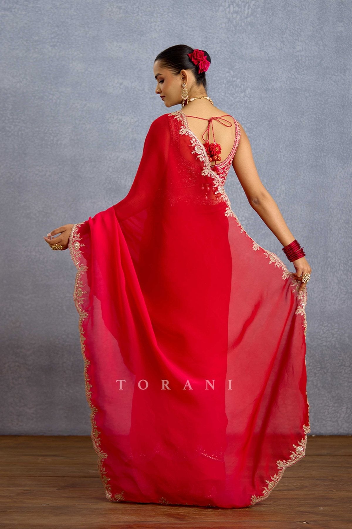 Malka Aab-e-Gulaab Ombre Saree