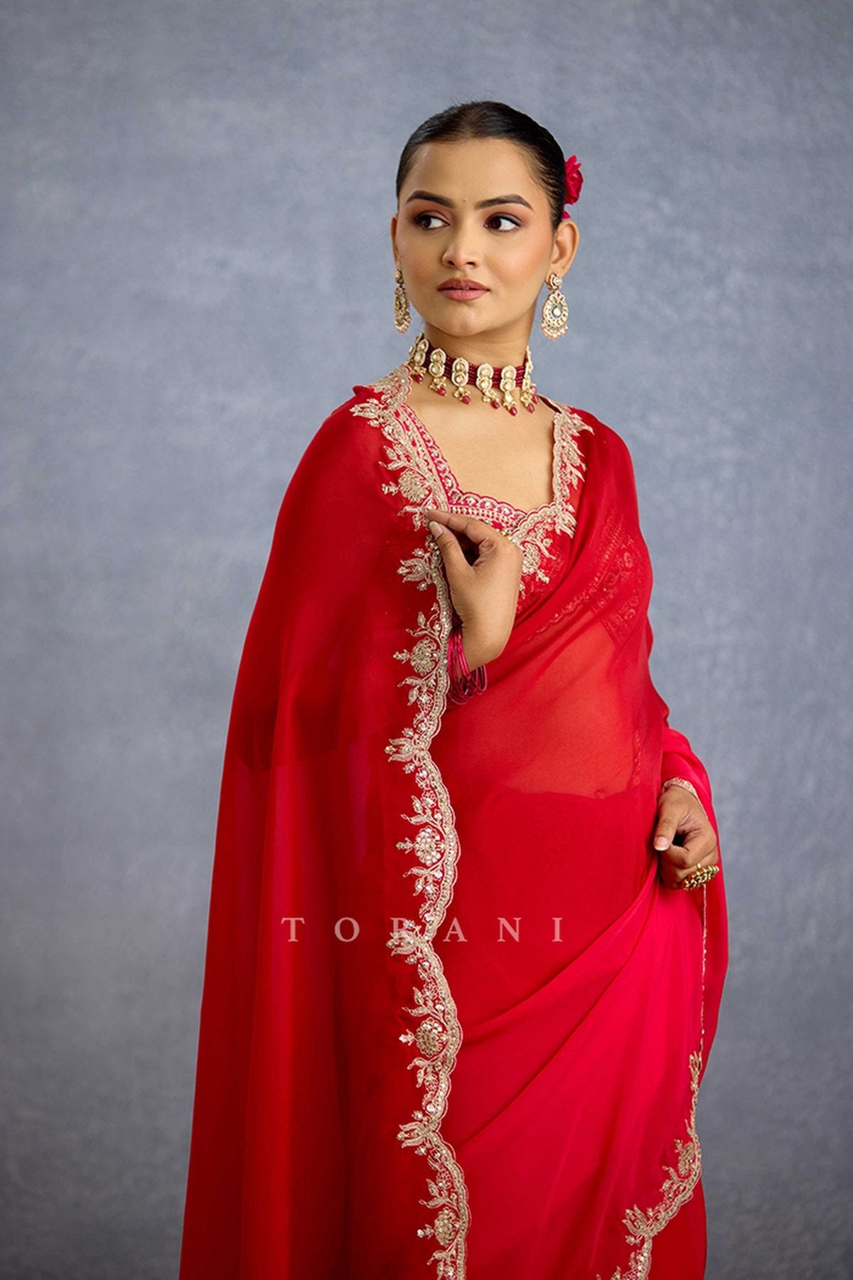 Malka Aab-e-Gulaab Ombre Saree