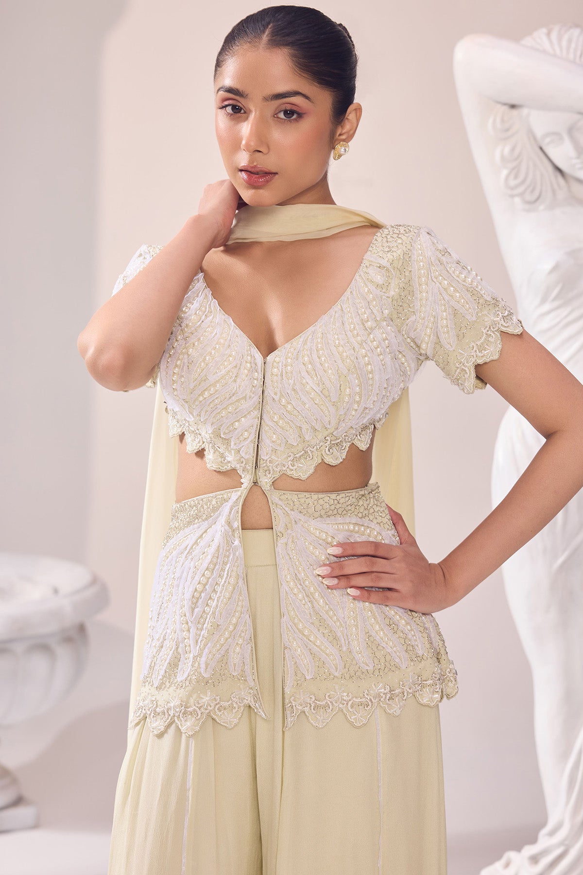Mehak Ghai in Olivia Peplum Sharara set