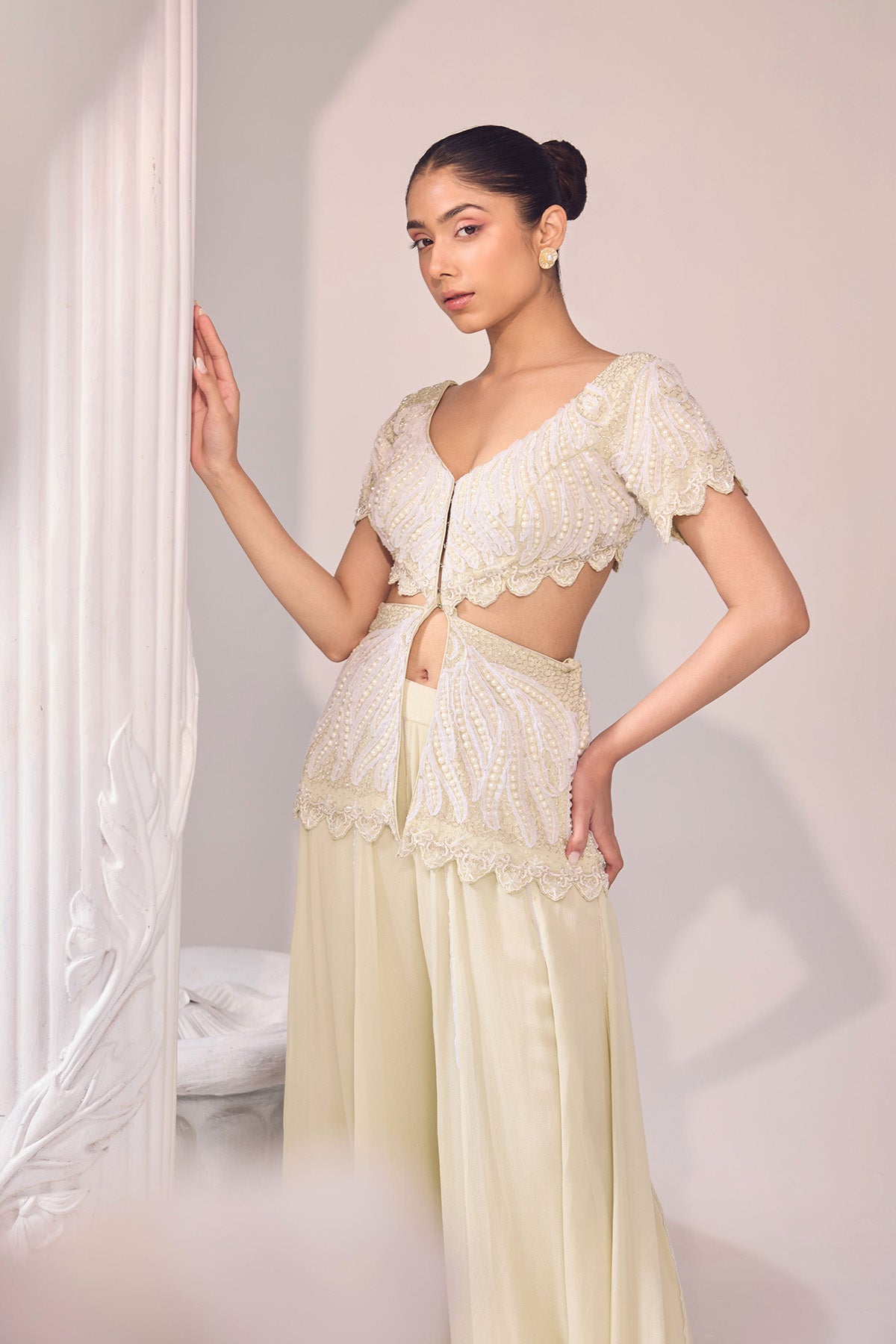 Mehak Ghai in Olivia Peplum Sharara set