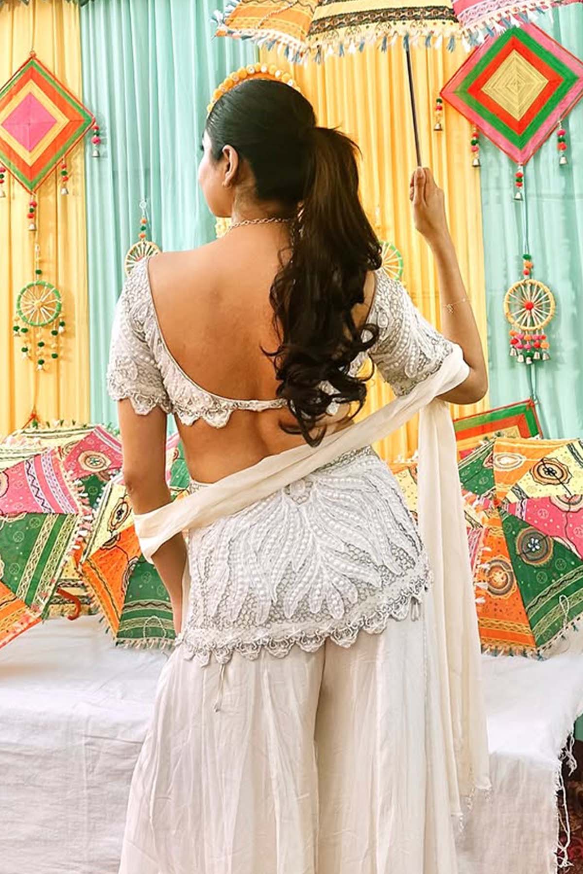 Mehak Ghai in Olivia Peplum Sharara set