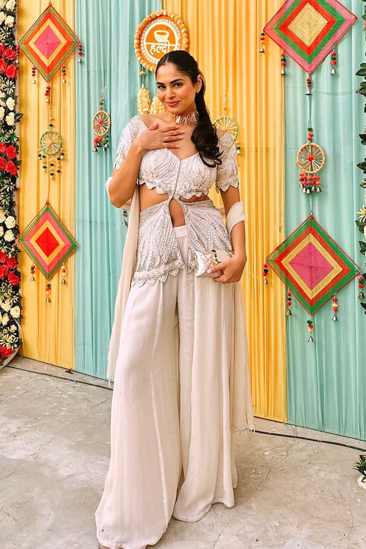 Mehak Ghai in Olivia Peplum Sharara set