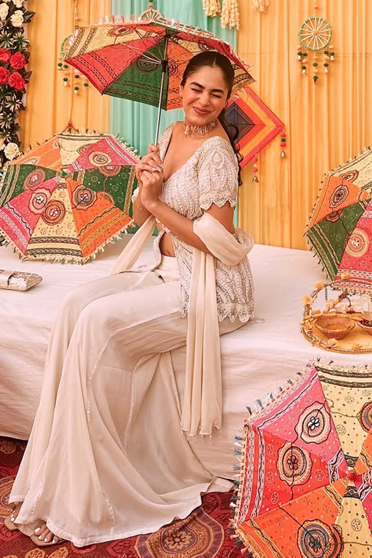 Mehak Ghai in Olivia Peplum Sharara set