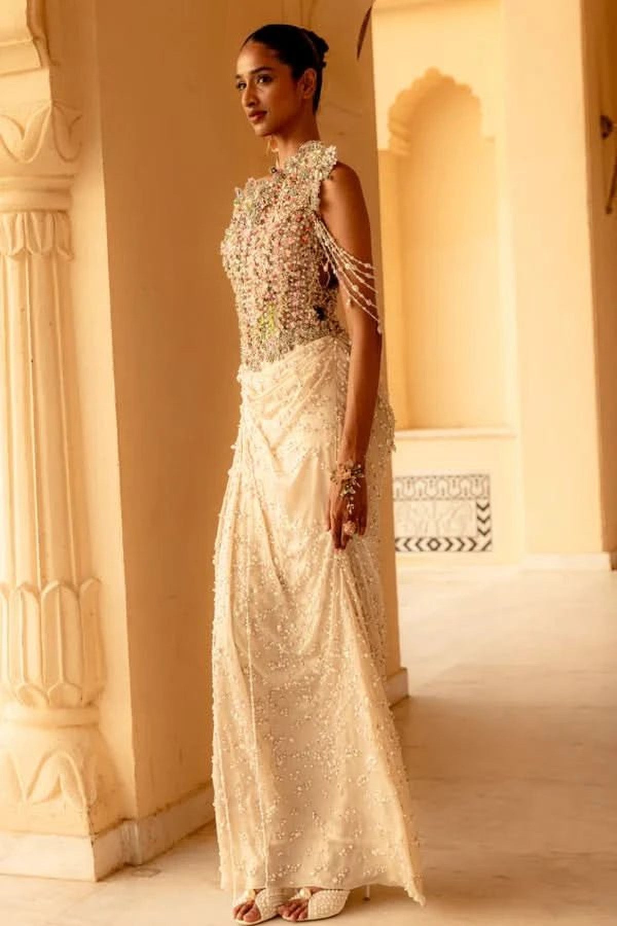 Meliea Draped Saree Gown