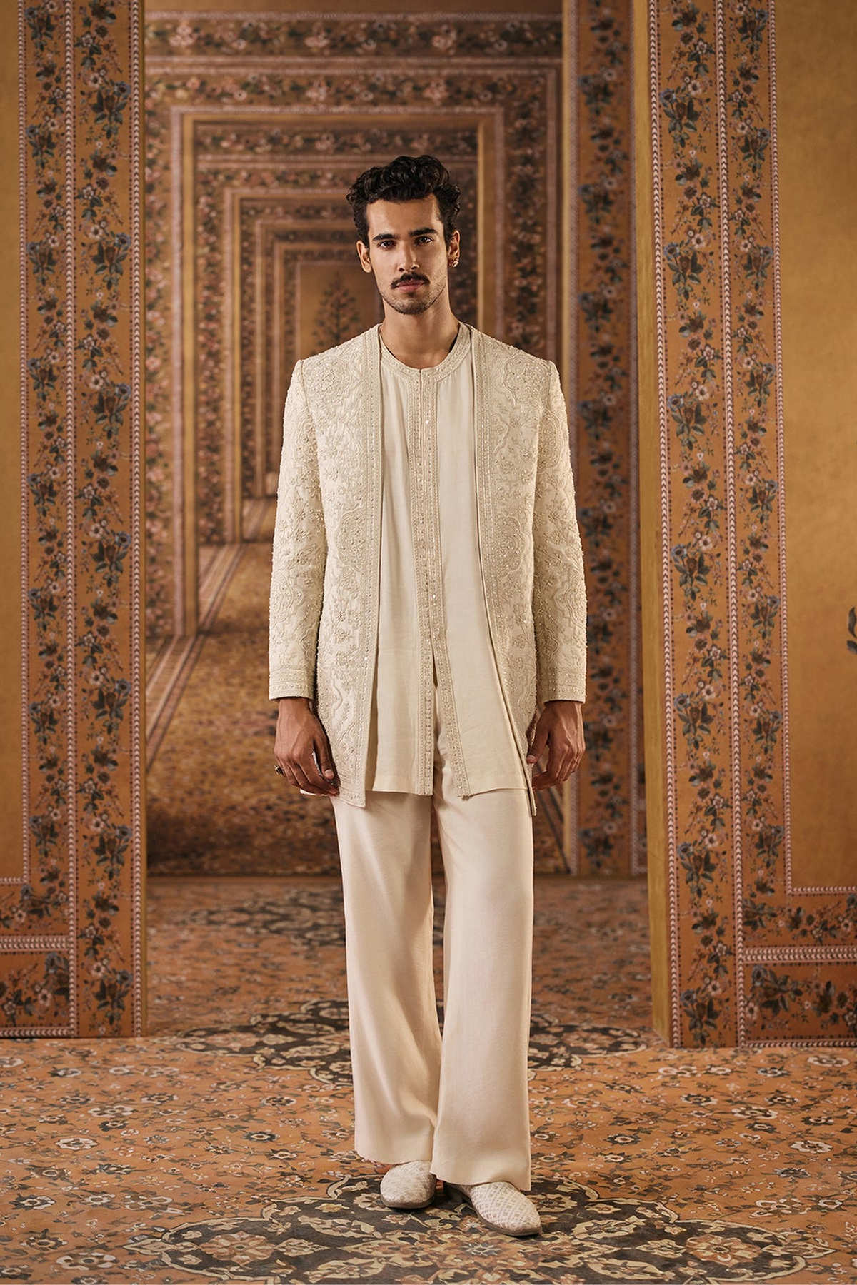 Mizaj Short Sherwani Set