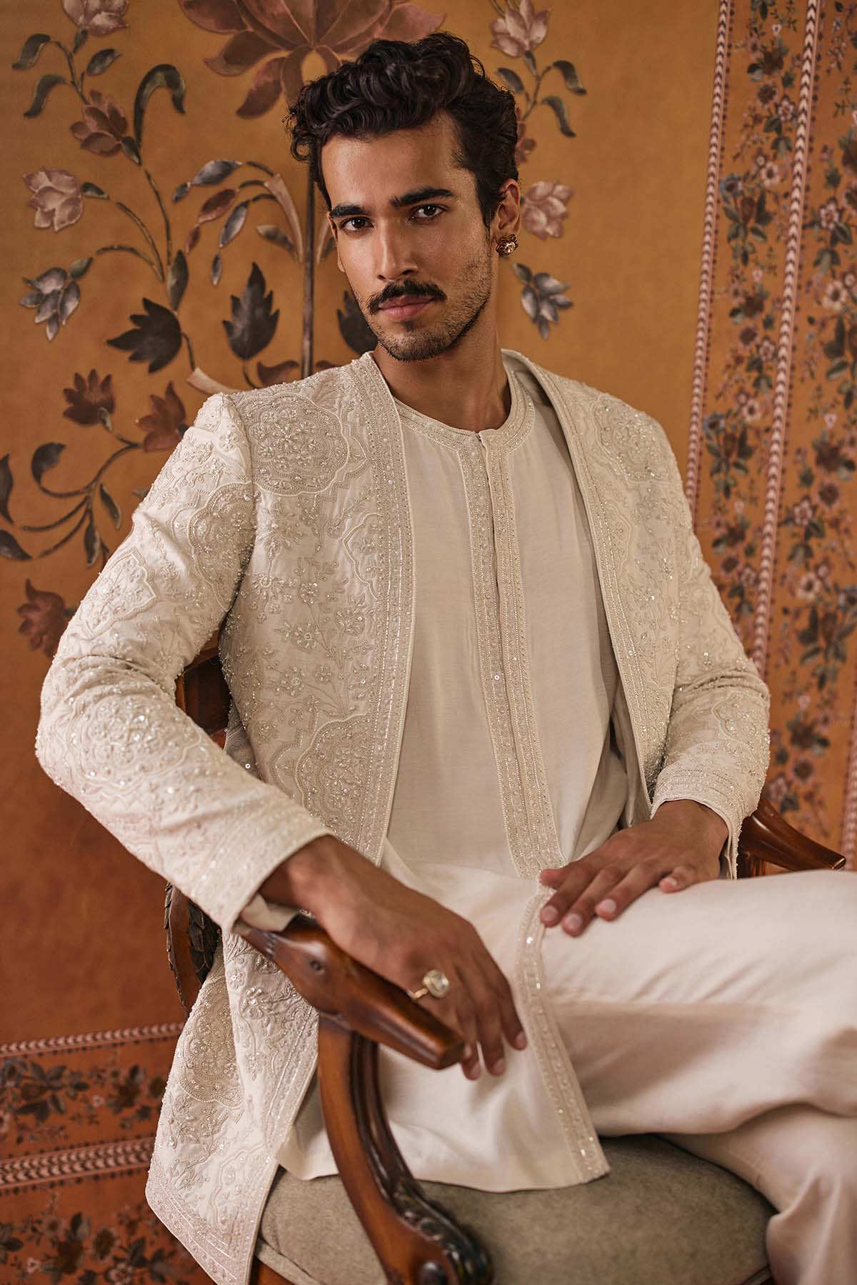 Mizaj Short Sherwani Set