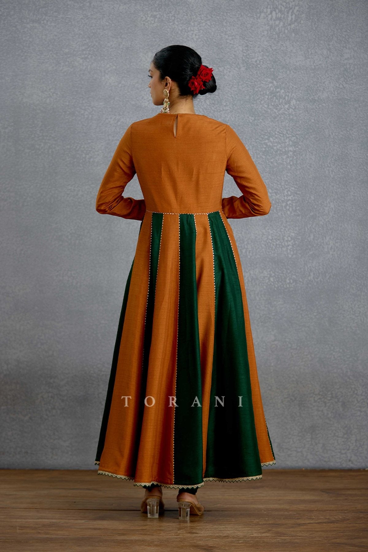 Nooran Sabz Lehar Anarkali Set