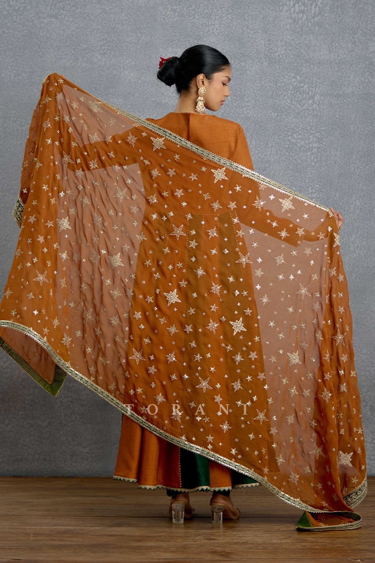 Nooran Sabz Lehar Anarkali Set