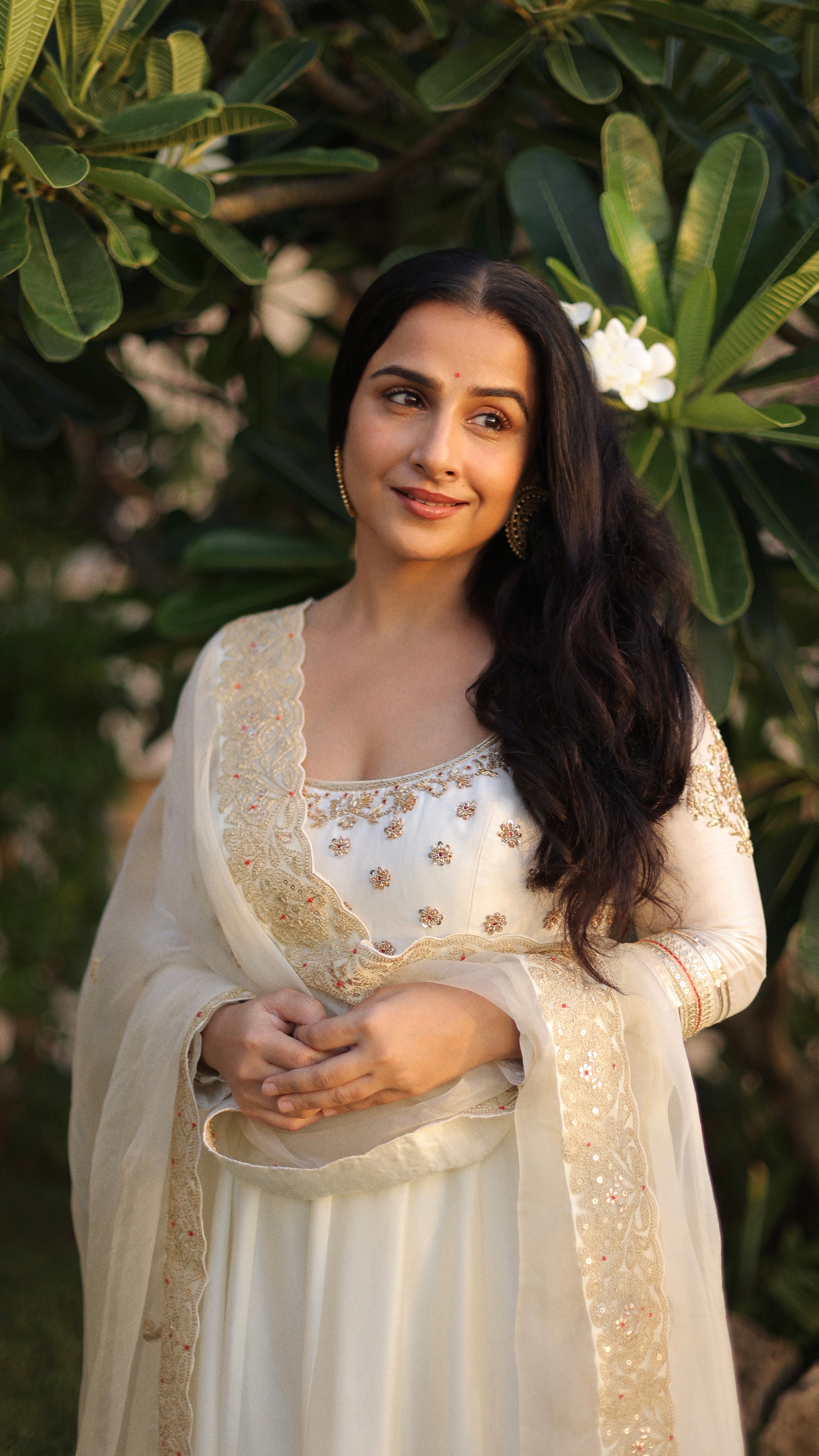 Vidhy Balan in Meira Anarkali Set