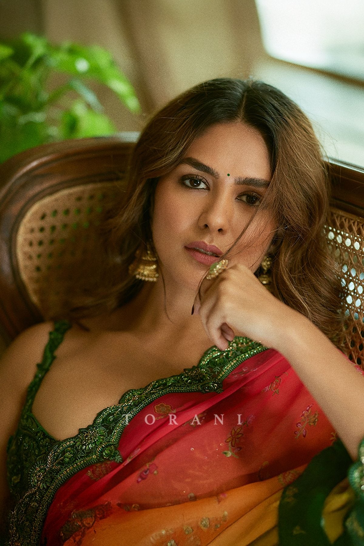 Mrunal Thakur in our Chitrangi Ziya Saree Set