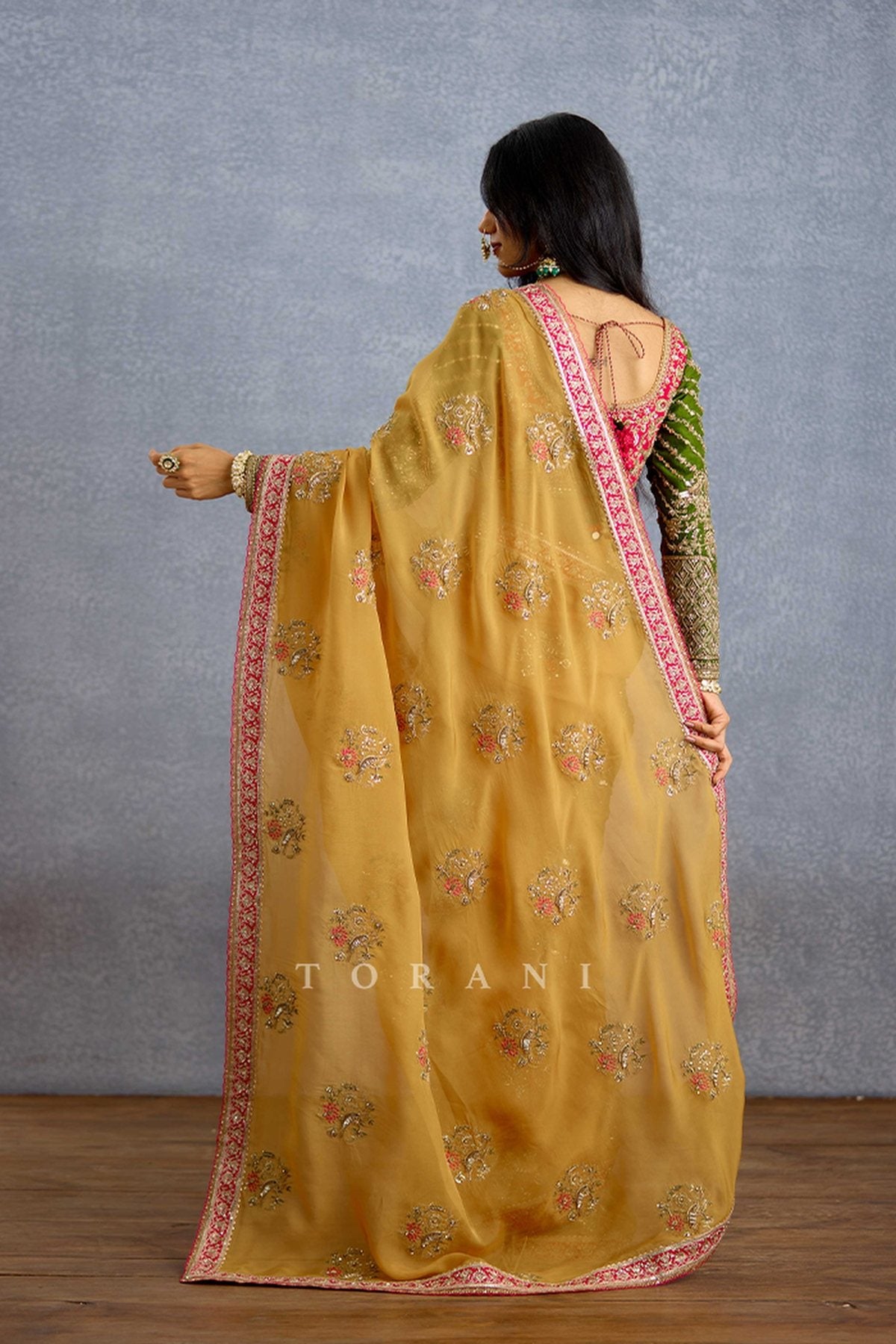 Naargis Zard Naureen Saree