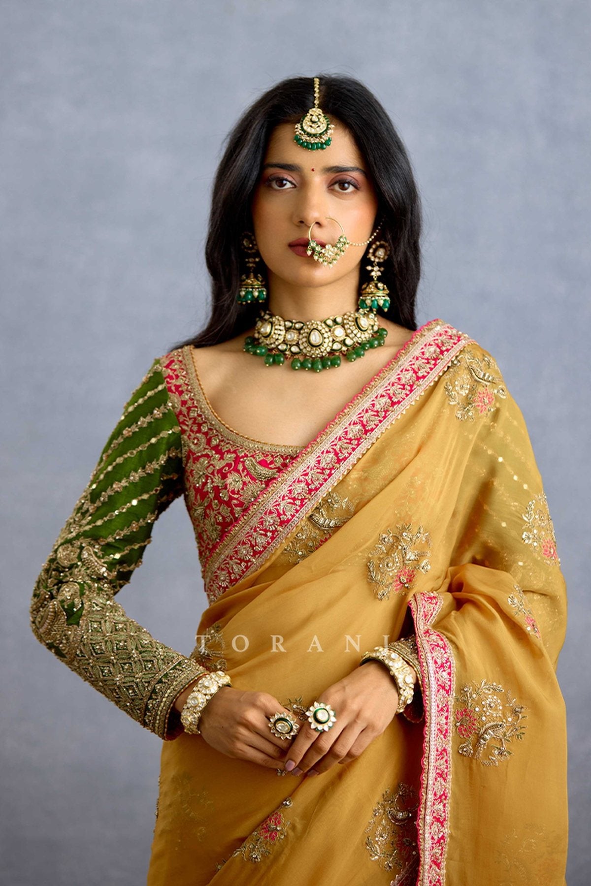 Naargis Zard Naureen Saree