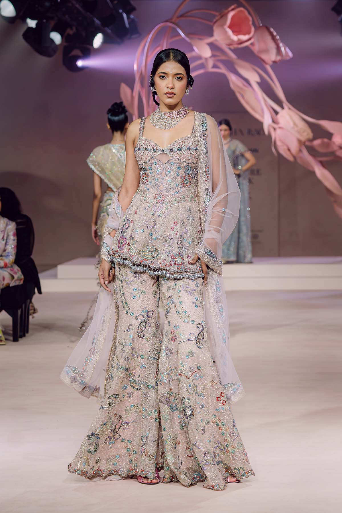 Aarzoo - pink tulle set