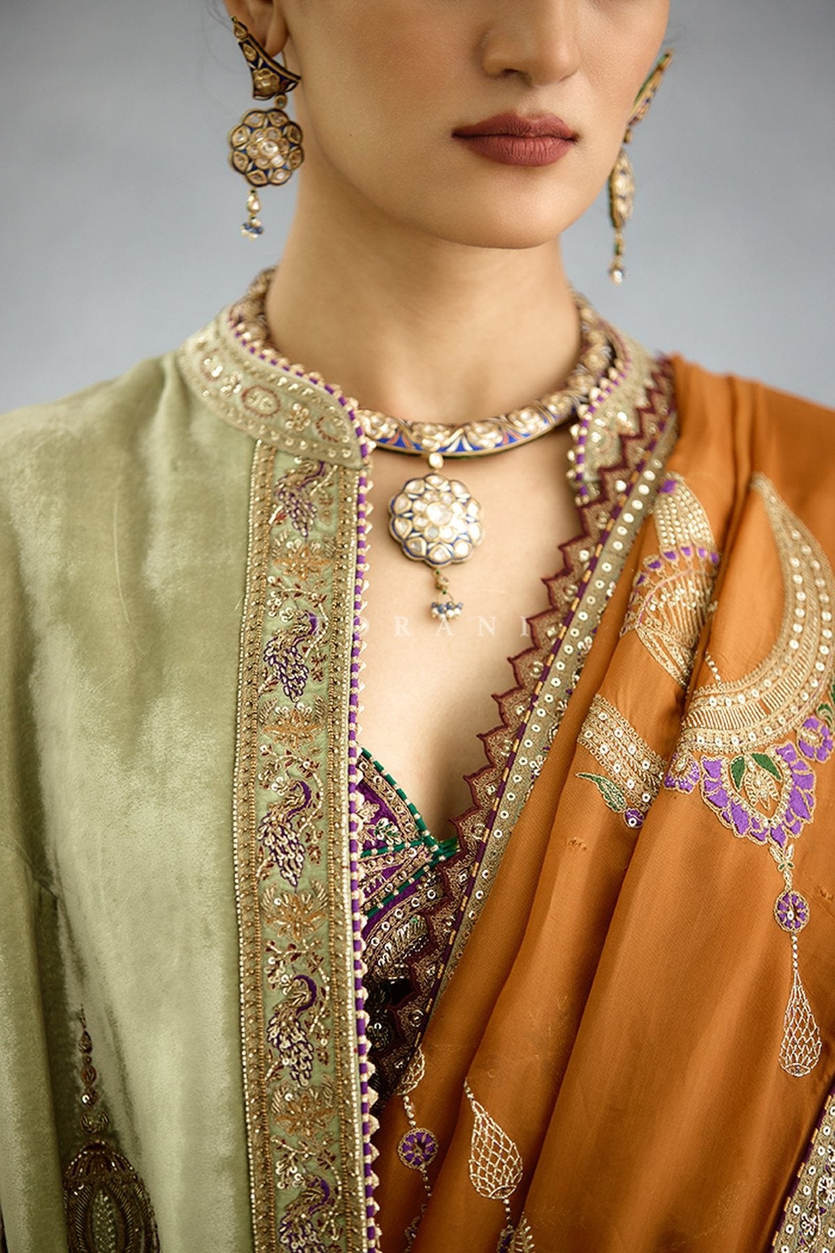Nuraan Rangsaaz Omaira Saree Set