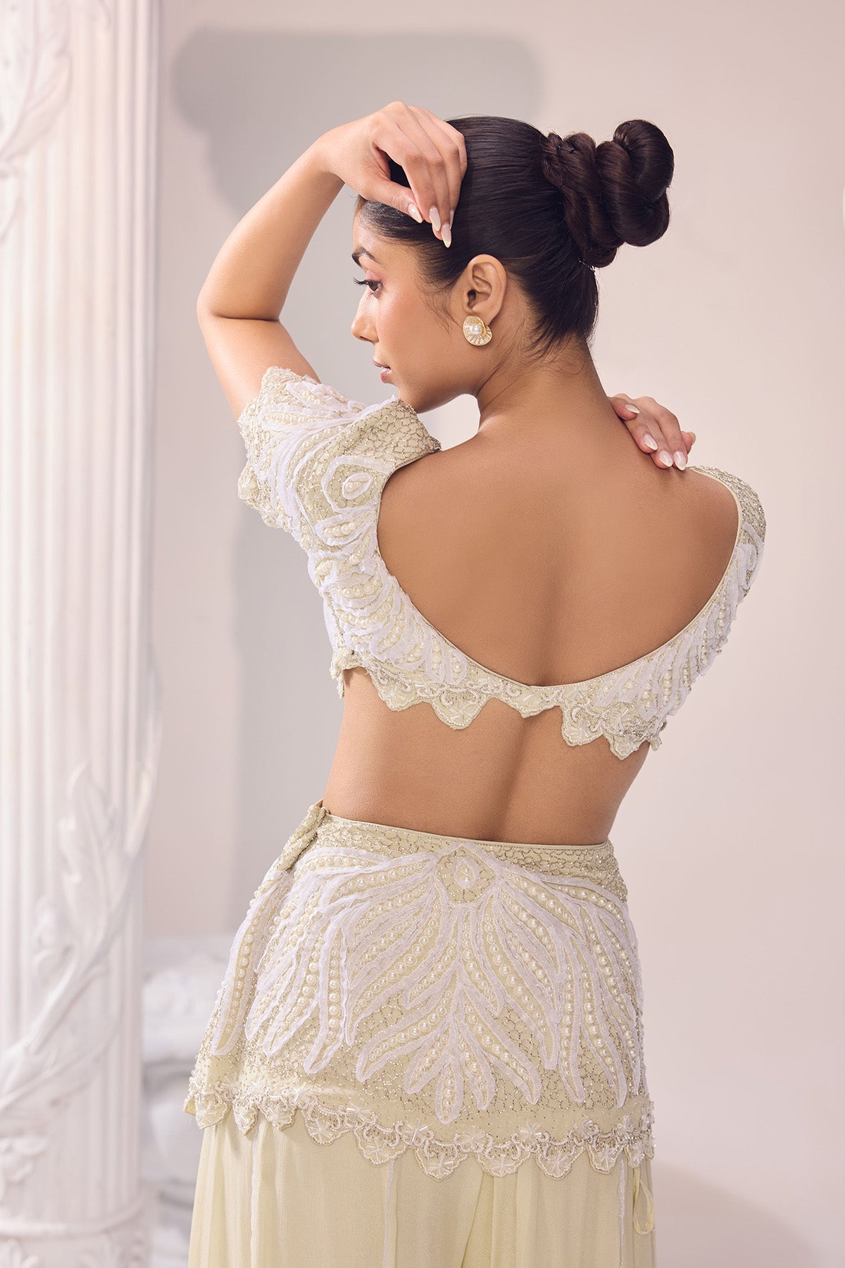 Yashika Khatri in Olivia Peplum Sharara set