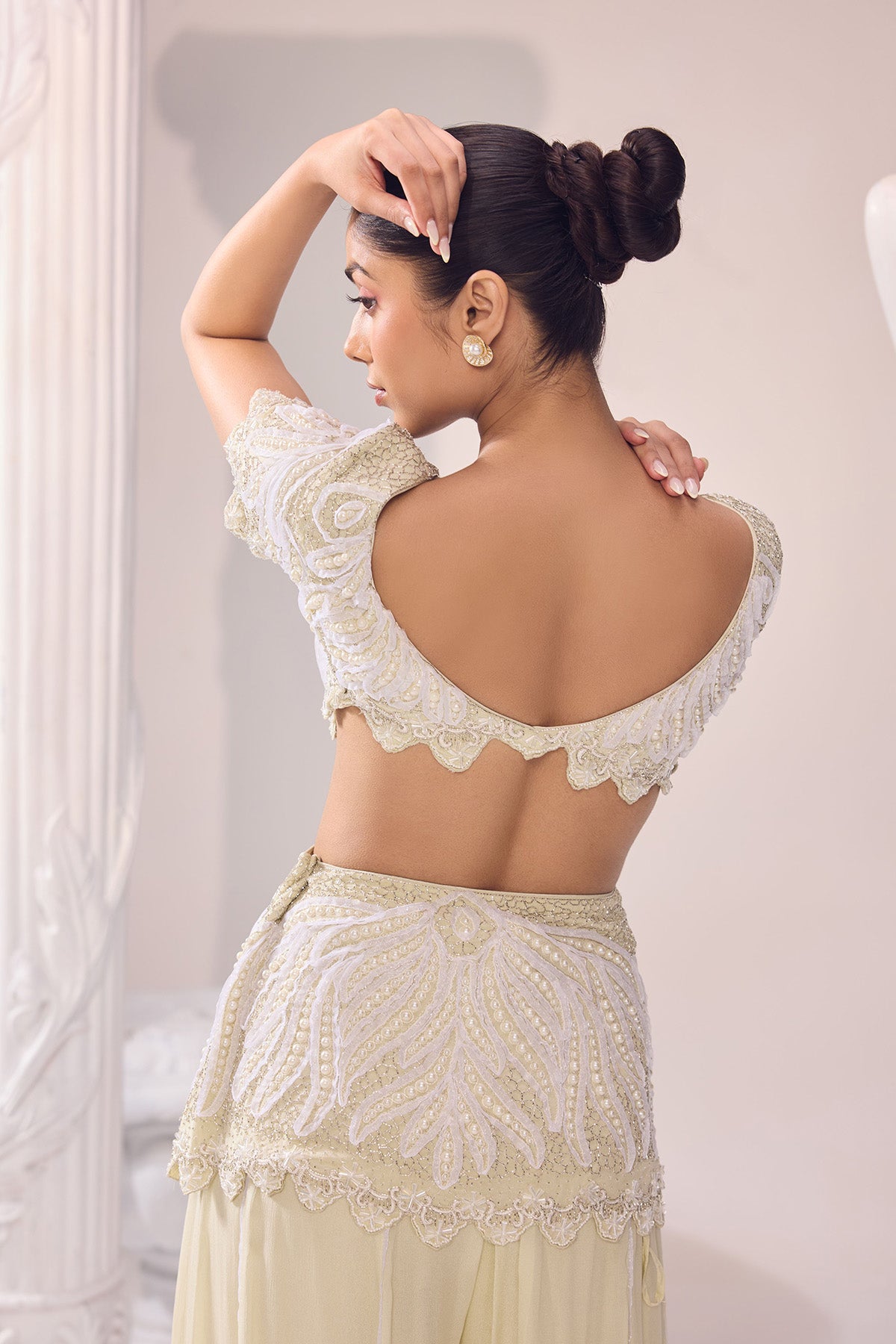 Olivia Peplum Sharara set