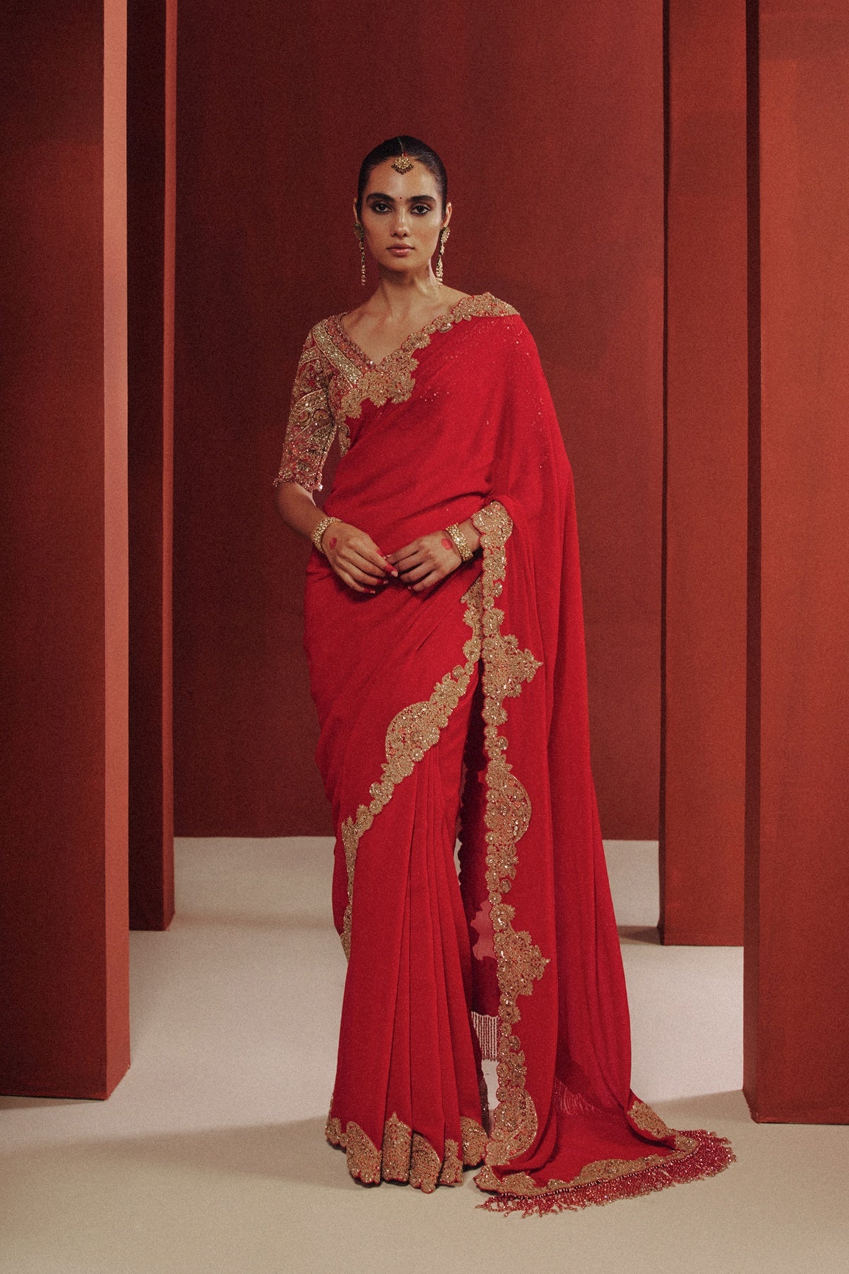 Opaline Bridal Saree