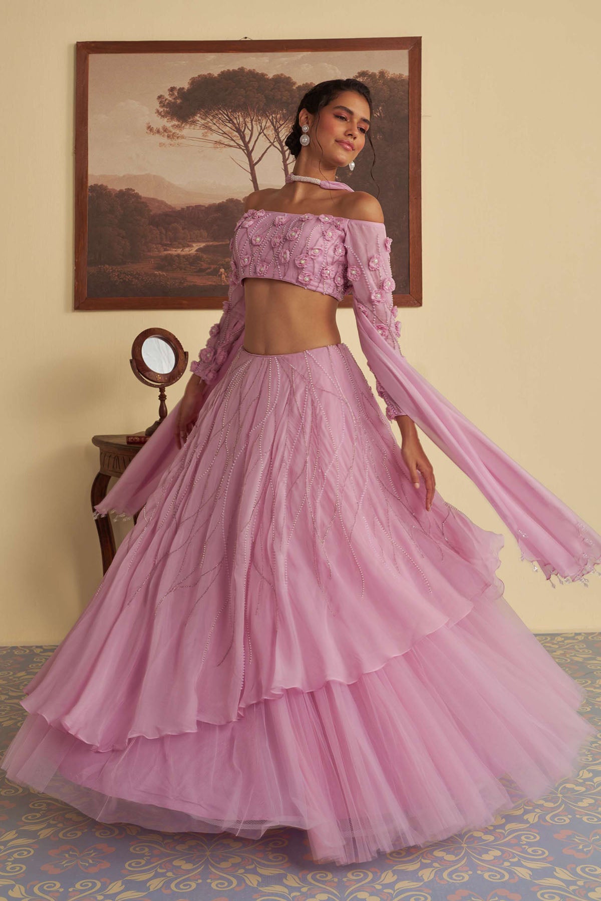 Ophelia fleur lehenga