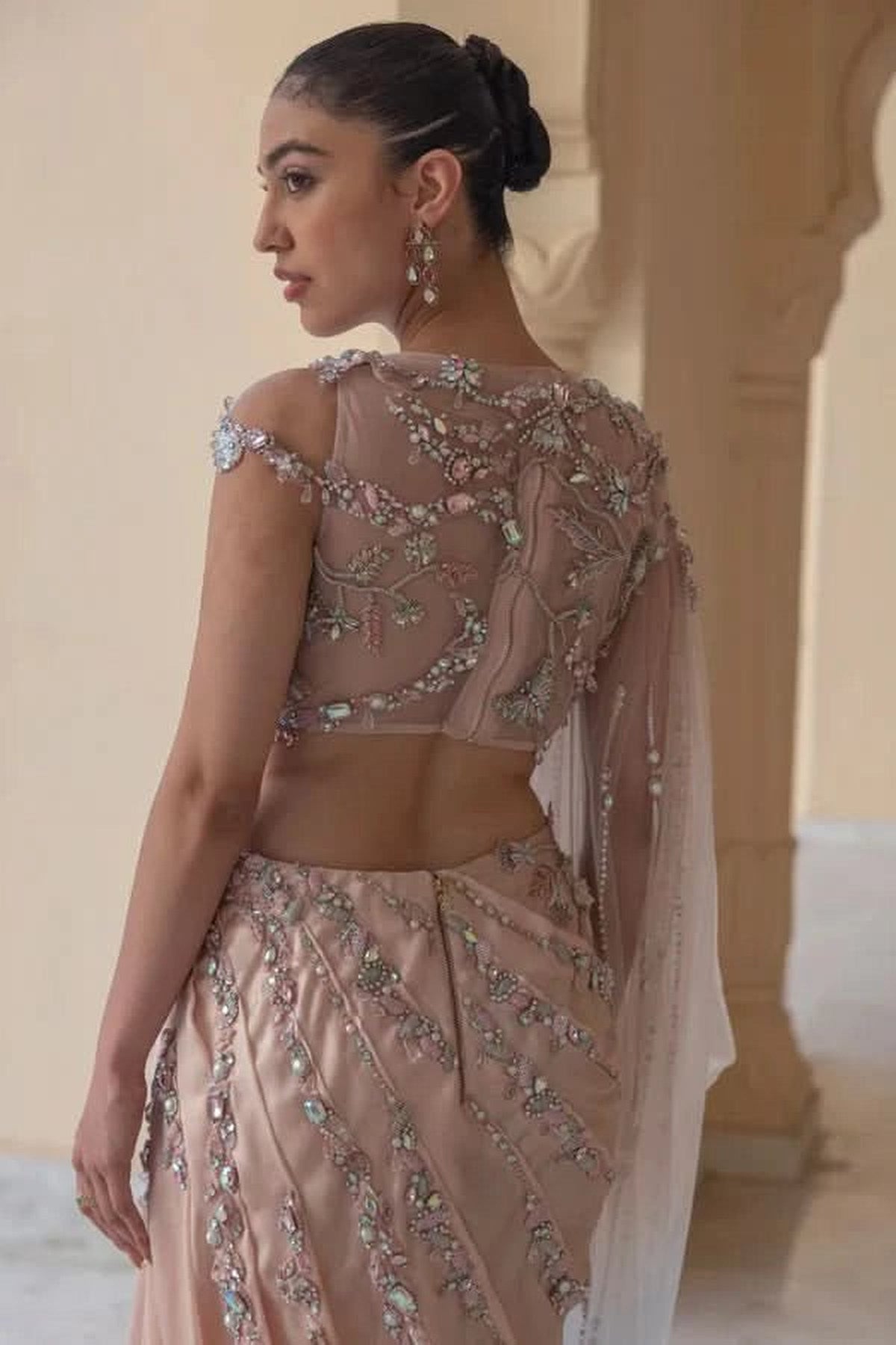 Ophelia Draped Kaftan Gown