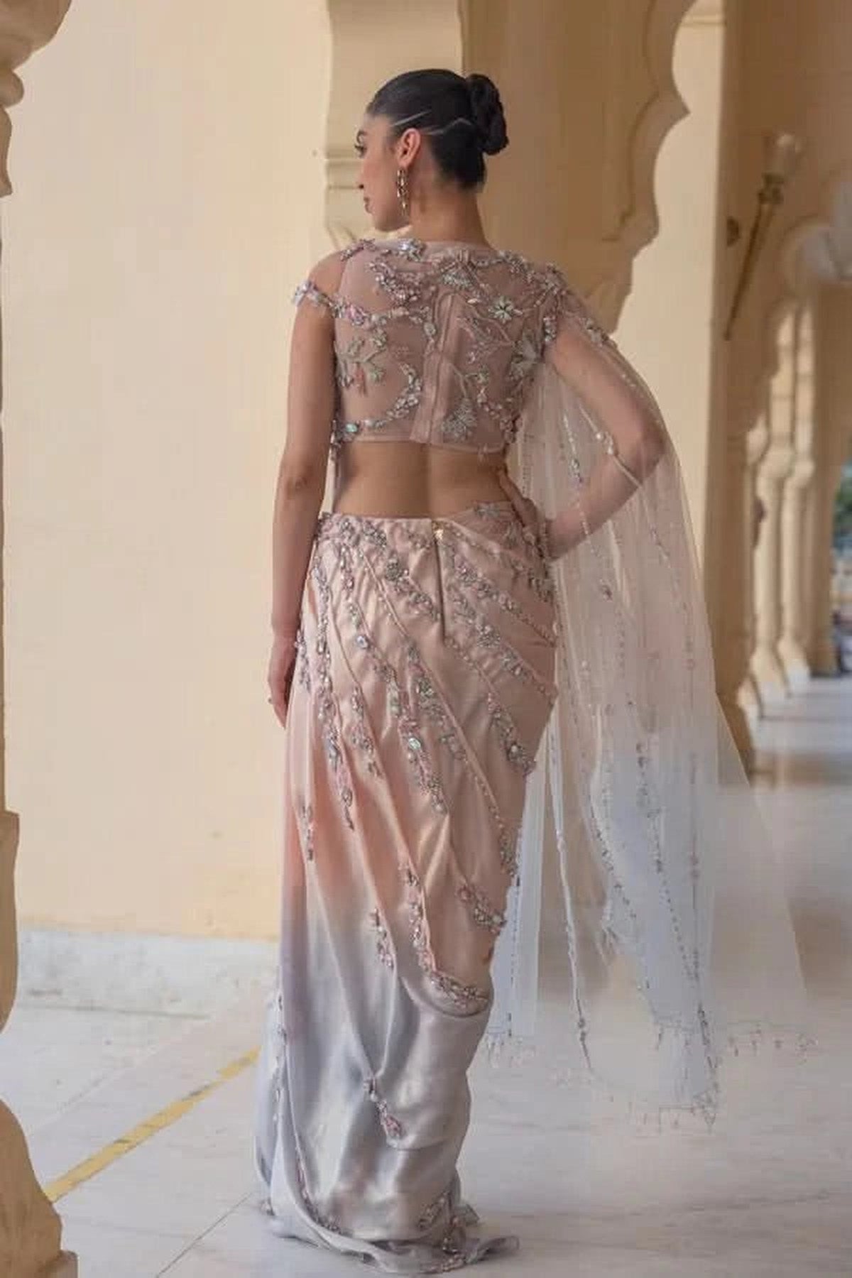 Ophelia Draped Kaftan Gown
