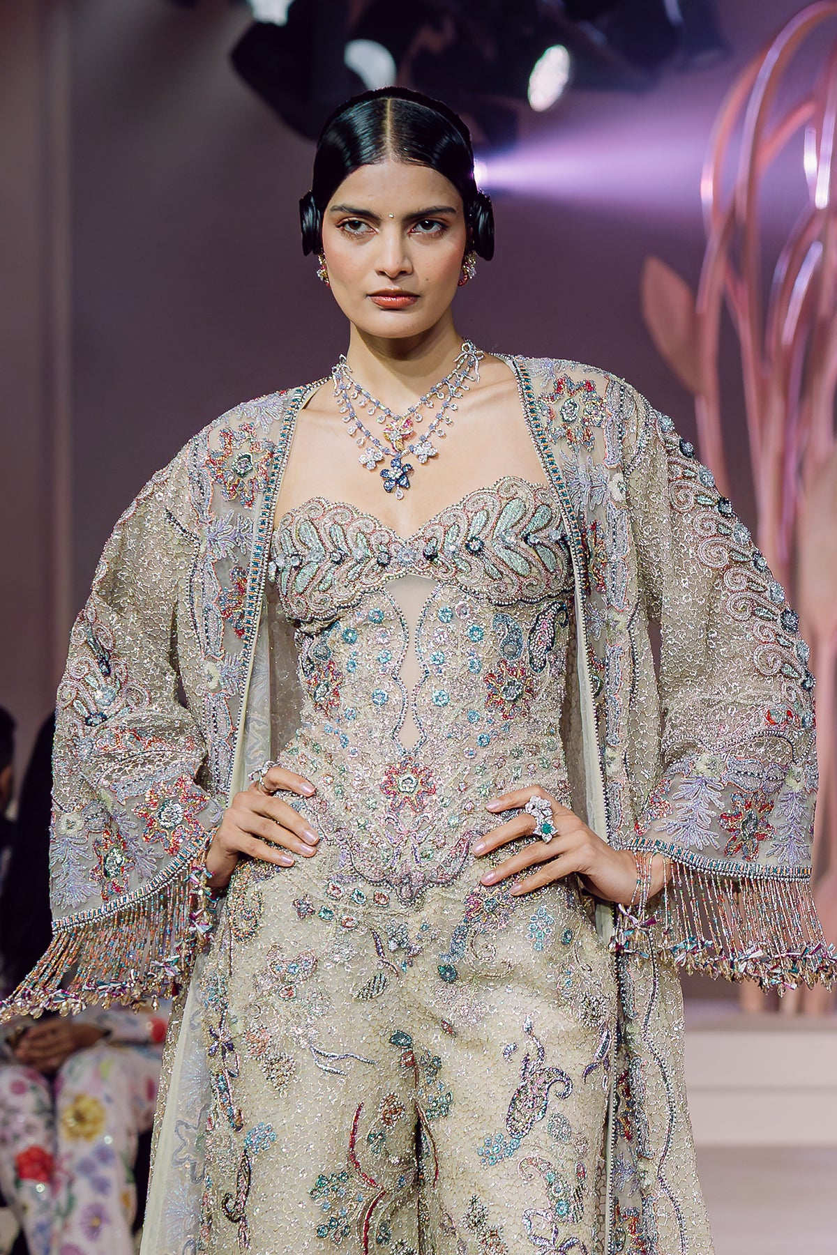 Khwaab - champagne tulle set