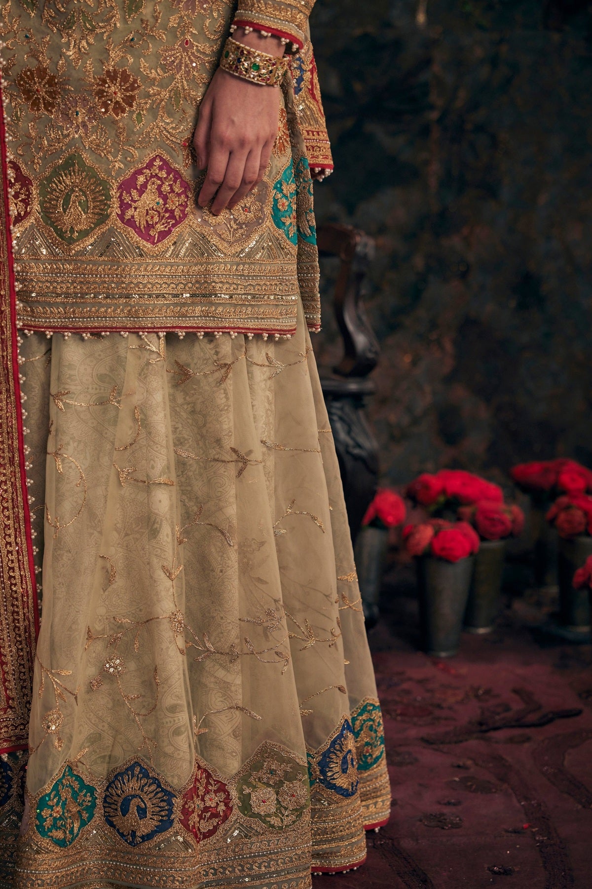 Pale Green Kurta-Sharara Set