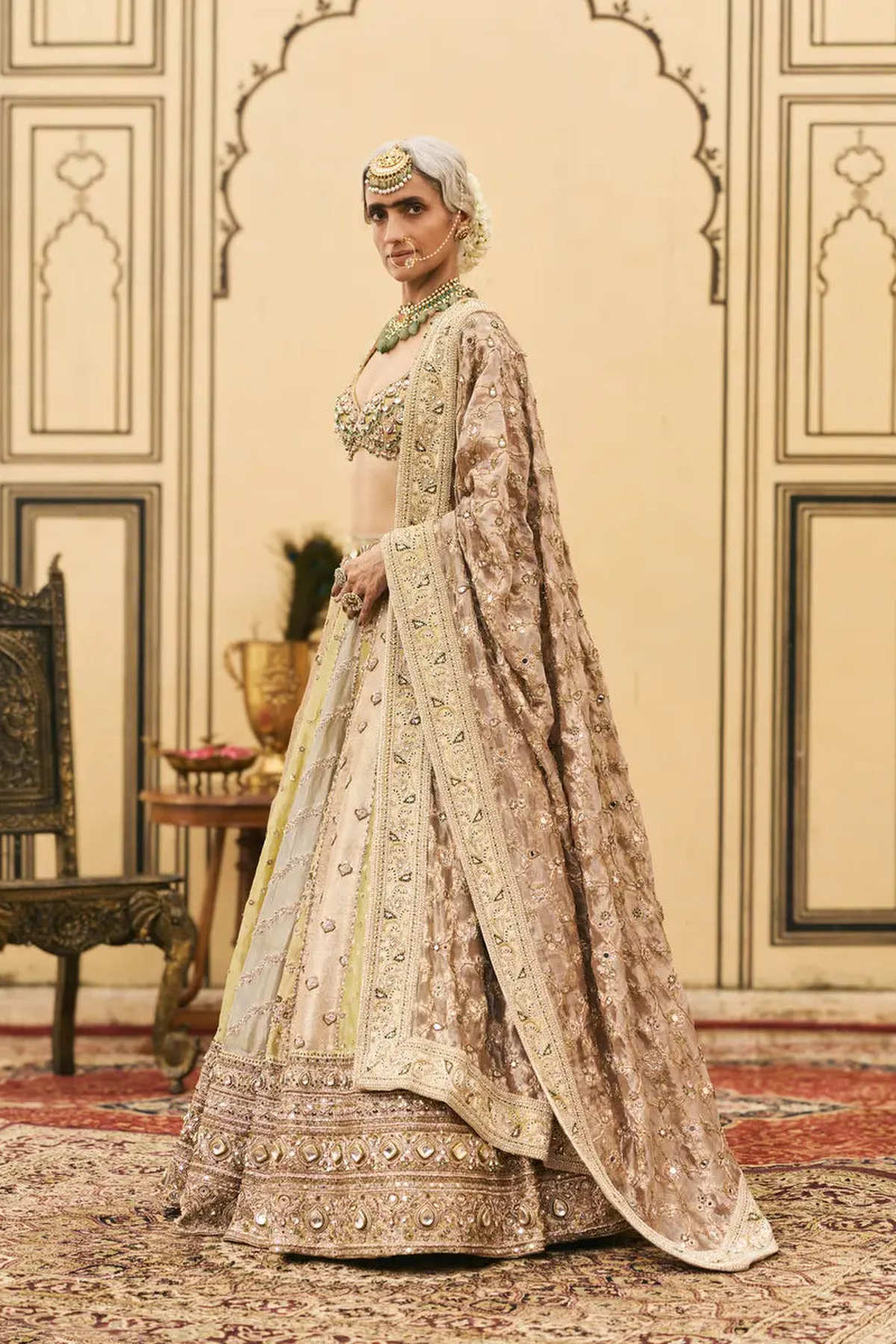 Pallavi Tissue Brocade Lehenga Set