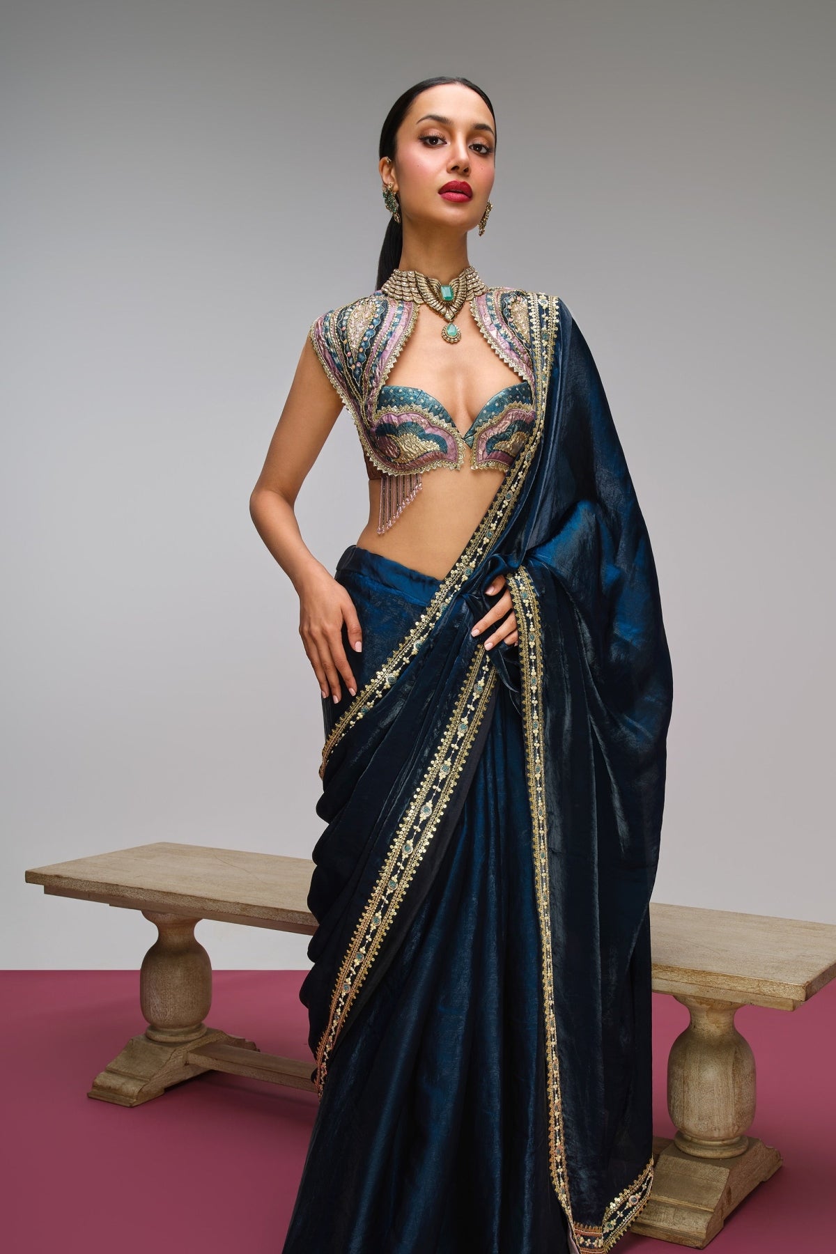 POP PEAKCOCK - Saree Set