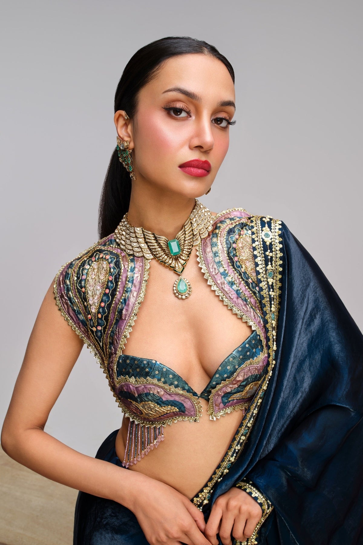 POP PEAKCOCK - Saree Set
