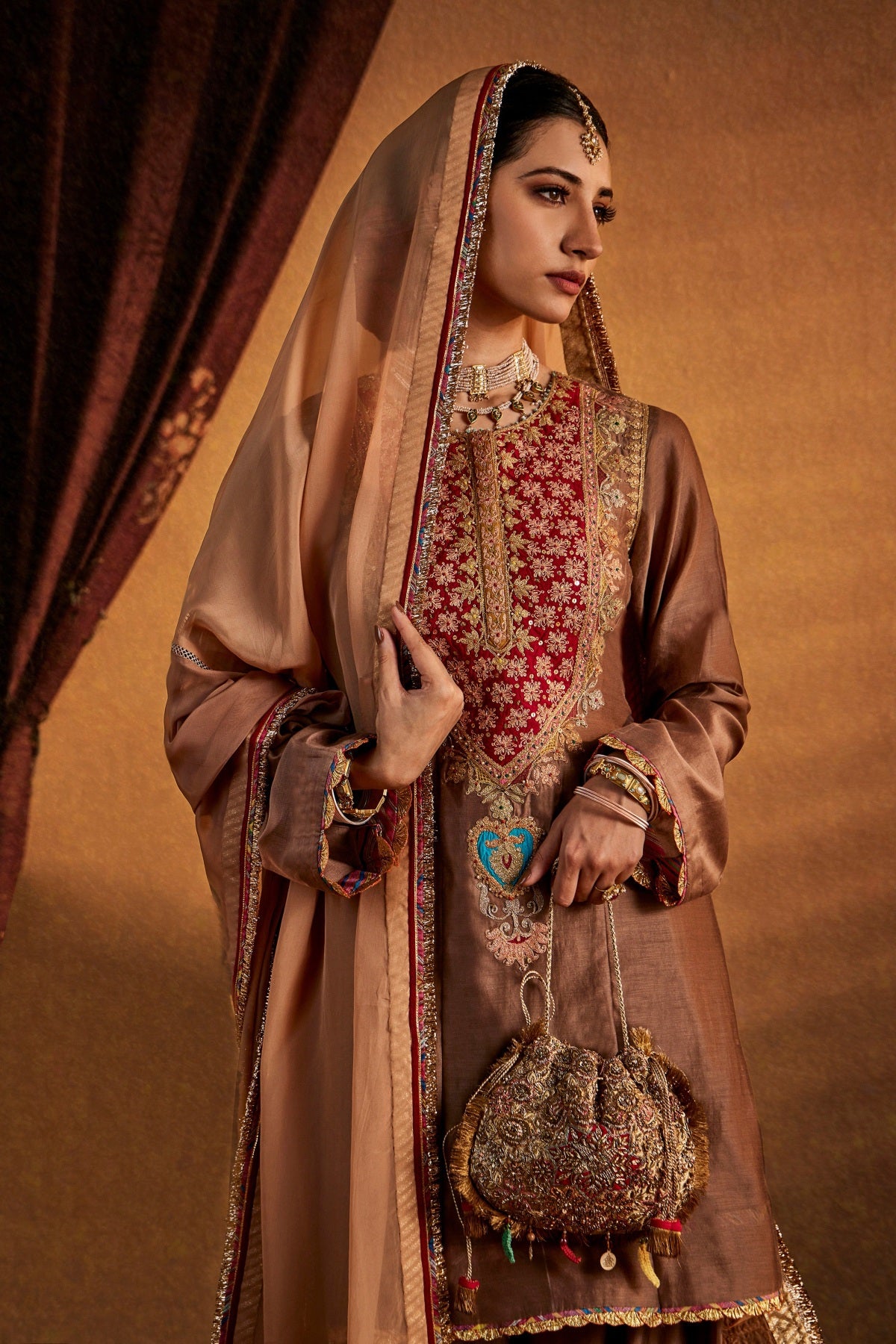 Pecan Brown Kurta Set