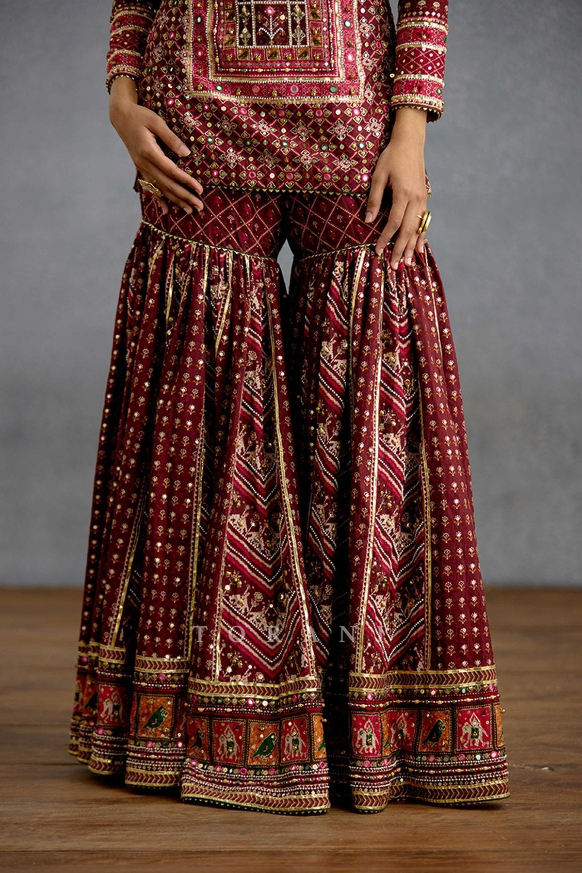 Zeenat Virasa Sharara Set