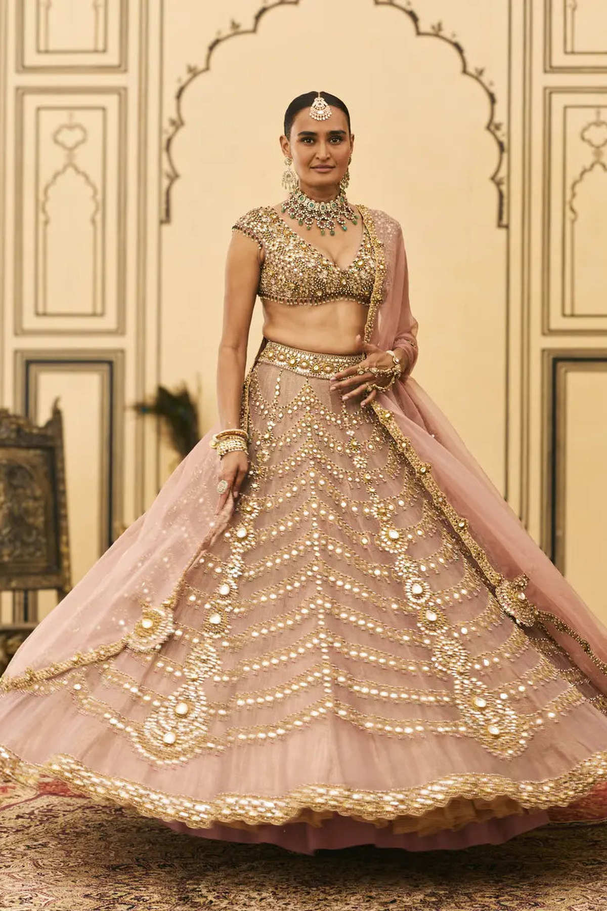 Raani Haar Tissue Lehenga Set