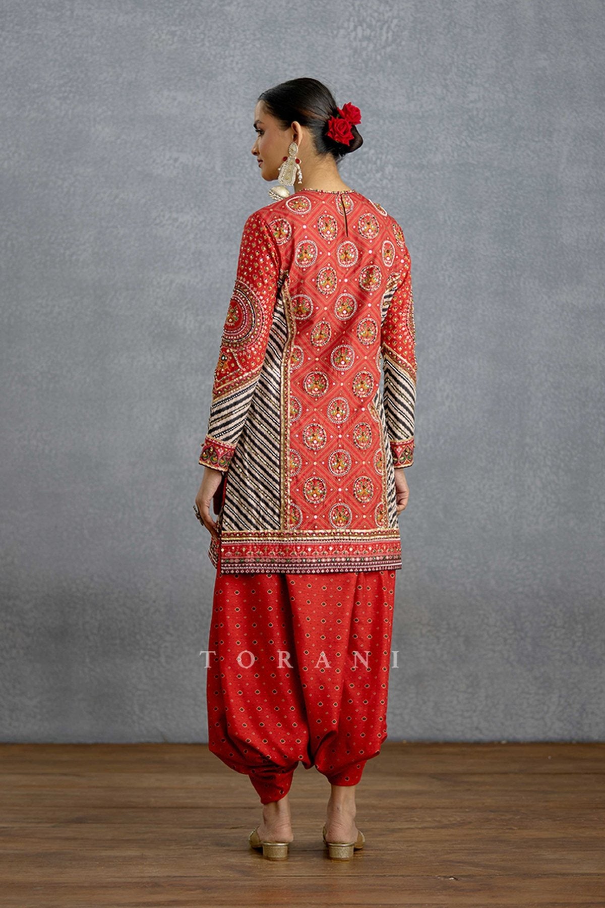 Raktima Patola Cowl Kurta Set