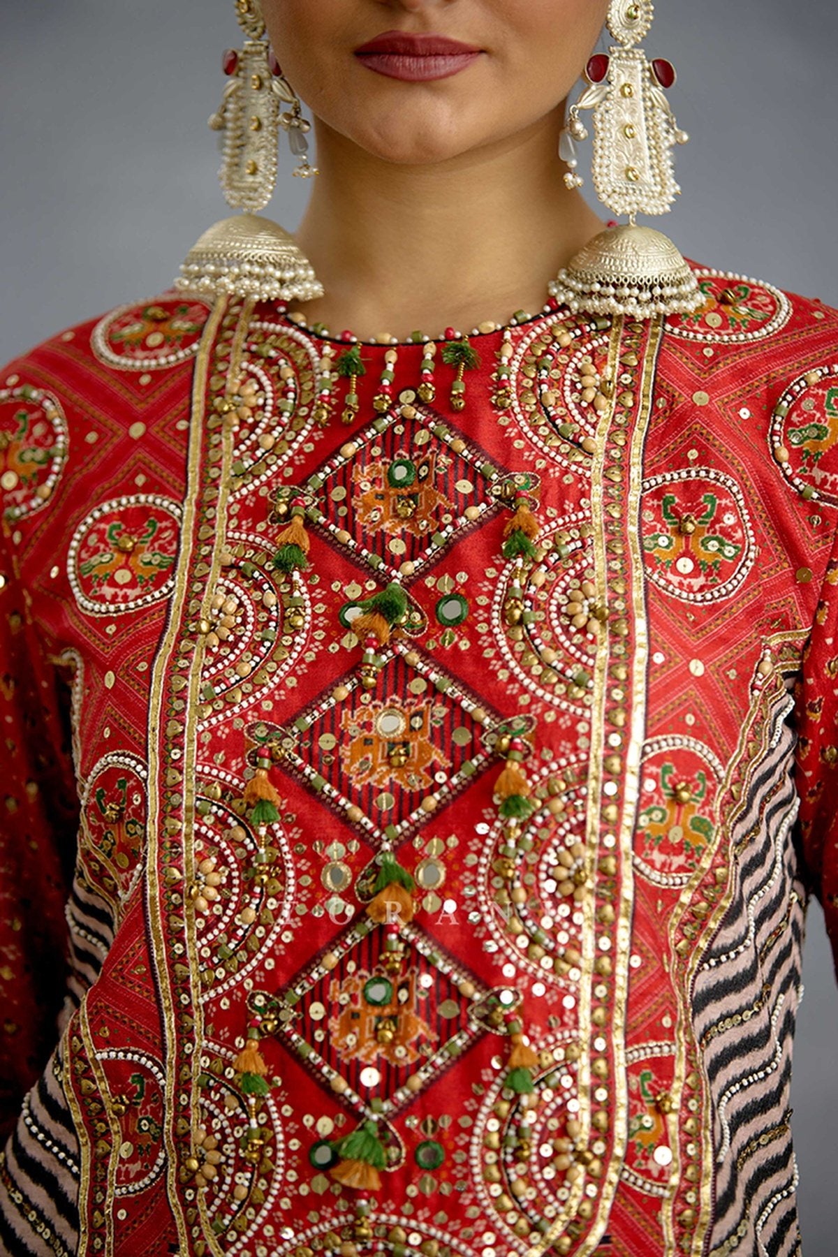 Raktima Patola Cowl Kurta Set