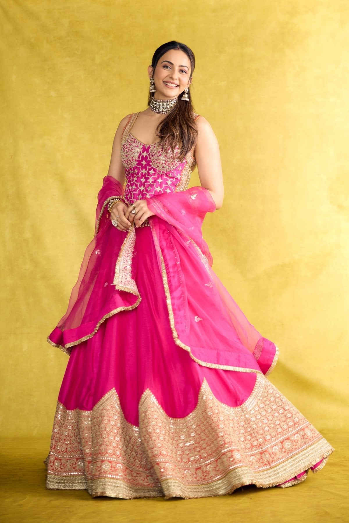 Rakulpreet in Mariyam Lehenga Set