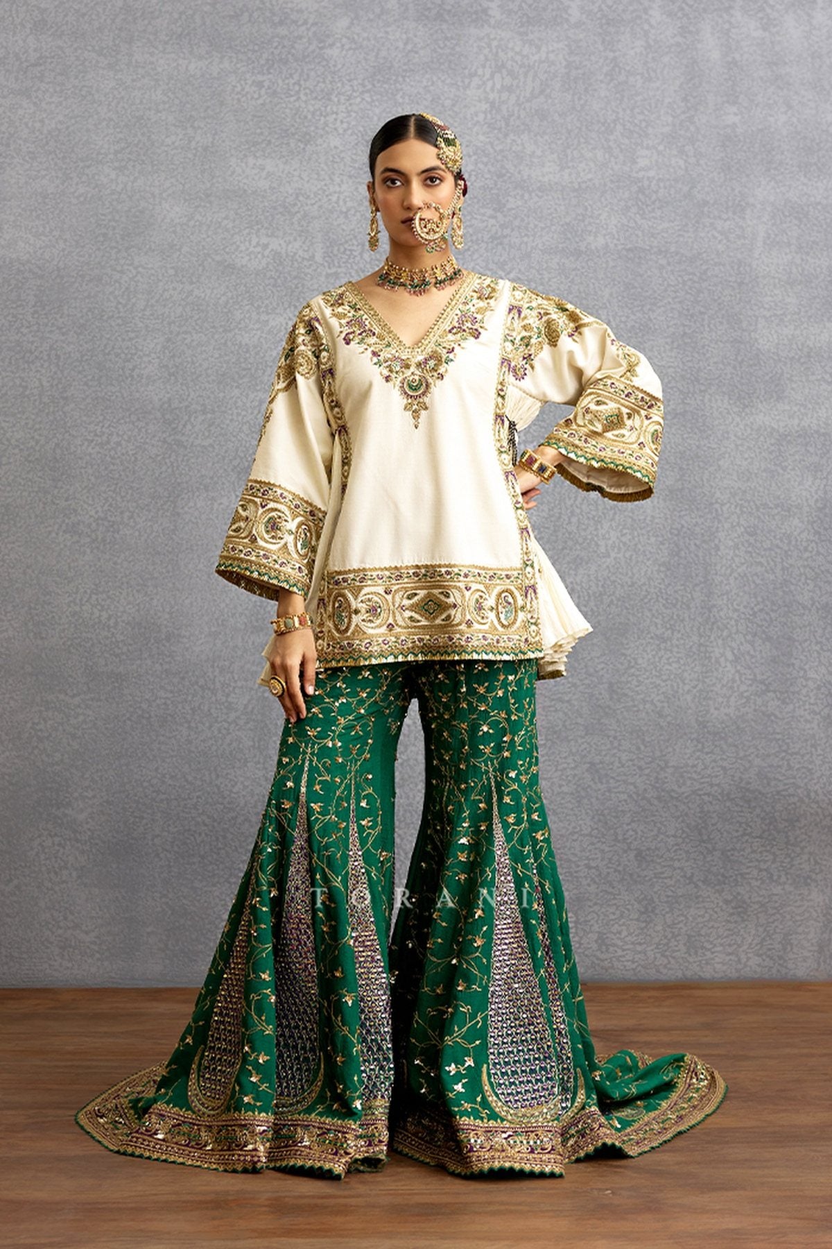 Rangini Sabeena Sharara Set