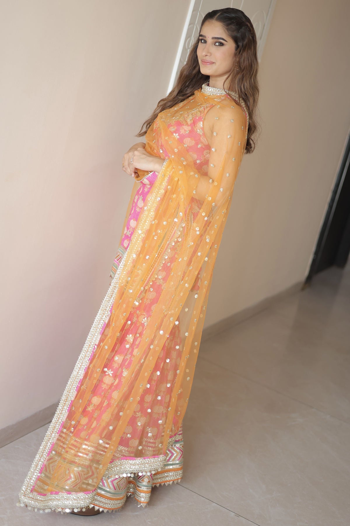 Rasha Thadani in Dwisha Halter Sharara Set