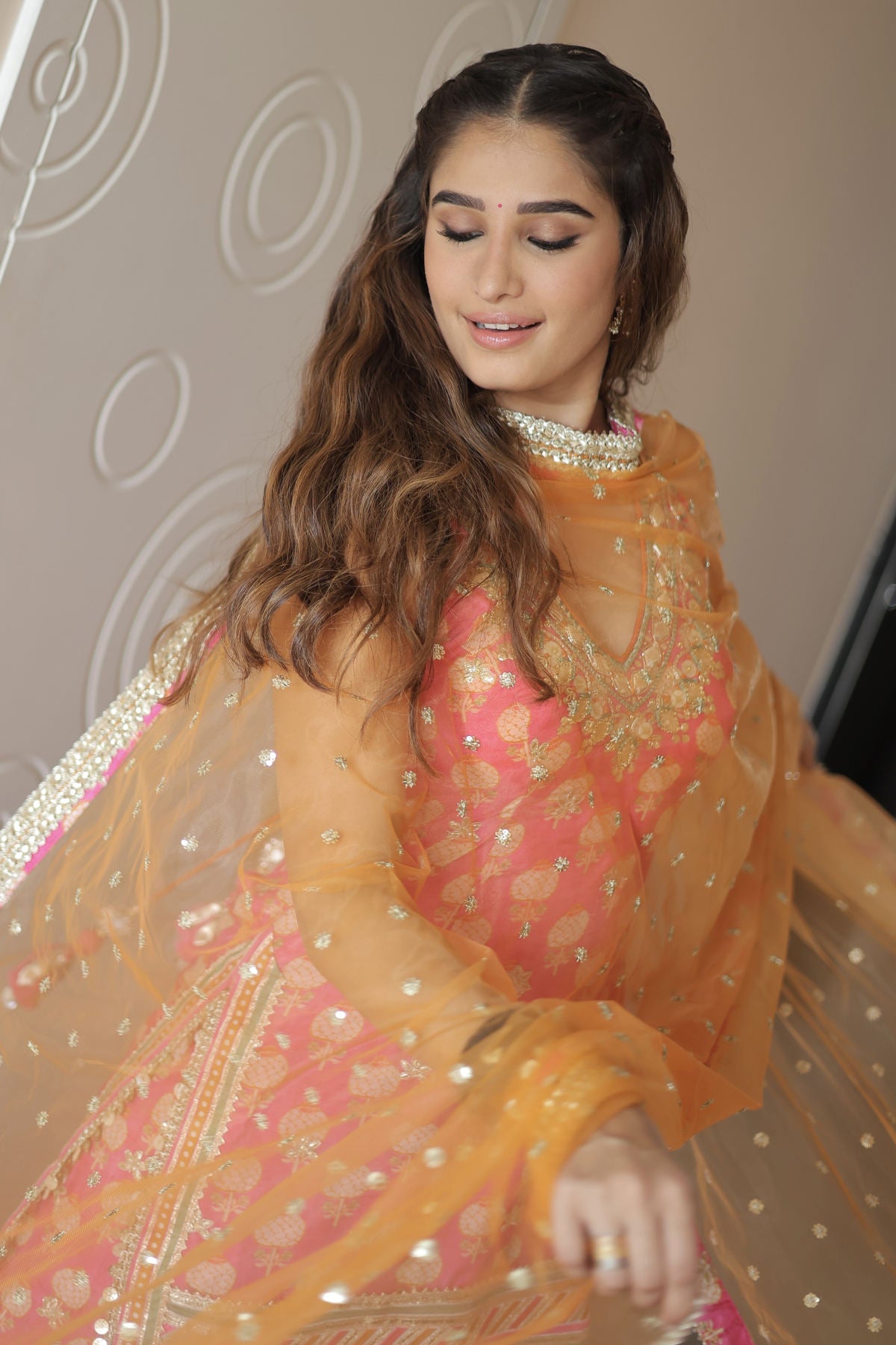 Rasha Thadani in Dwisha Halter Sharara Set
