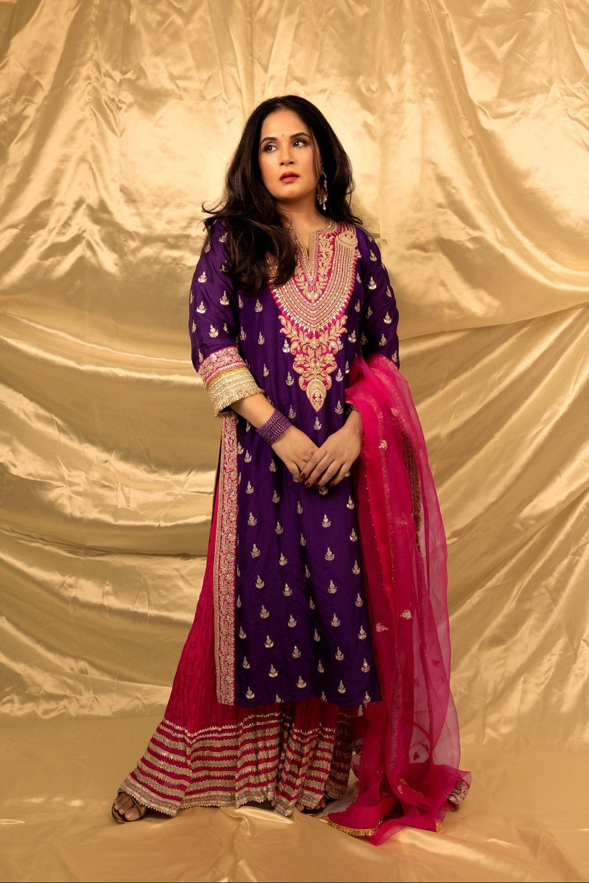 Richa Chadha in Fitoor Sharara Set