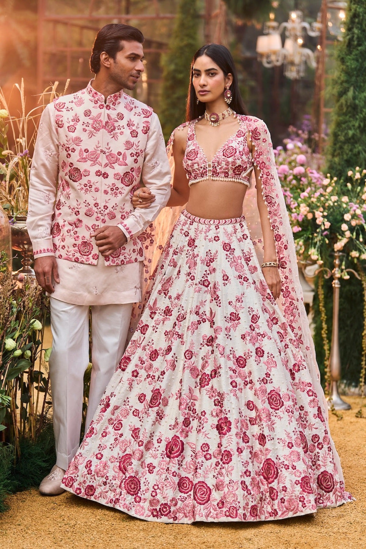Ruby Floral Lehenga Set