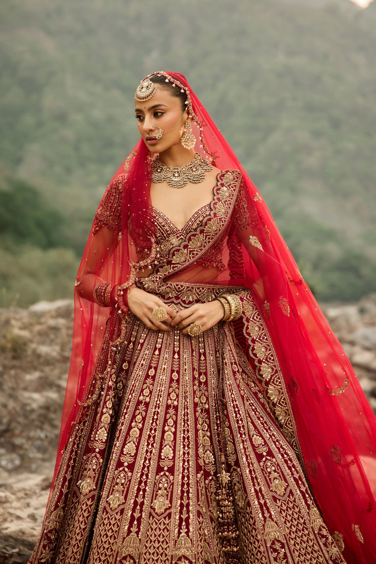 Ruby Heirloom Lehenga