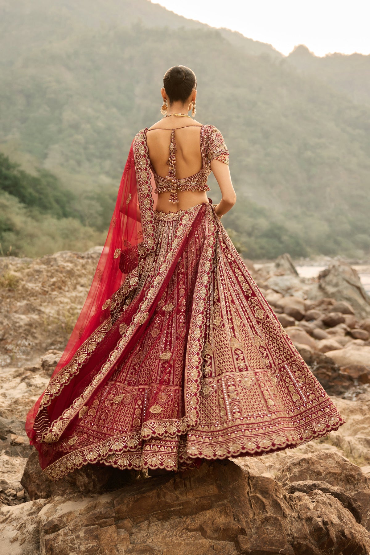 Ruby Heirloom Lehenga
