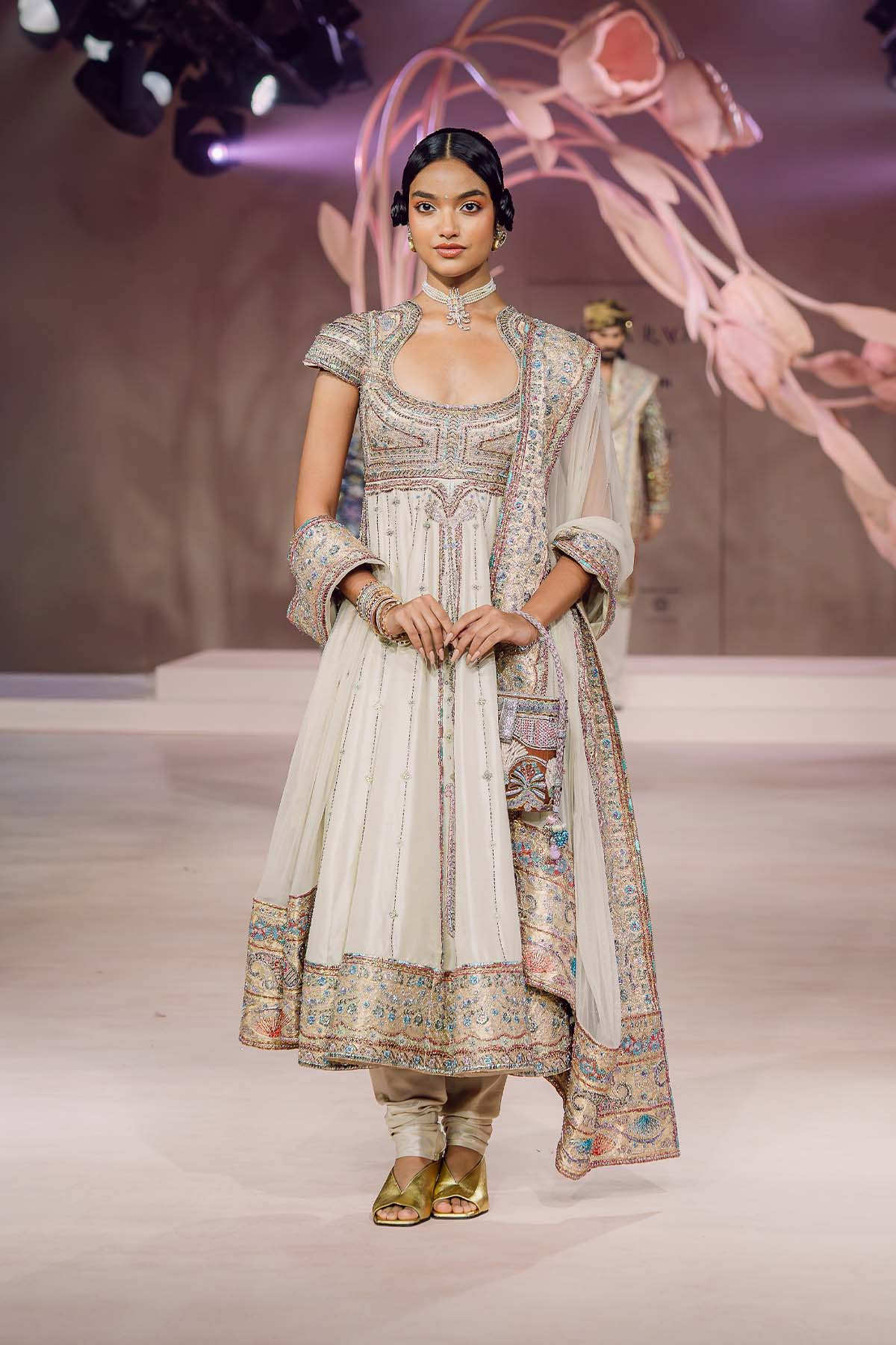 Ameeran - ivory dupion silk kurta