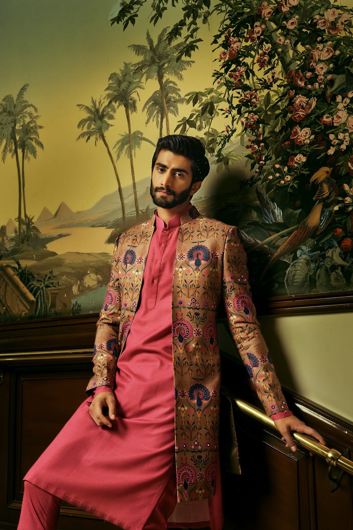 Shadin Kurta and Jacket Set