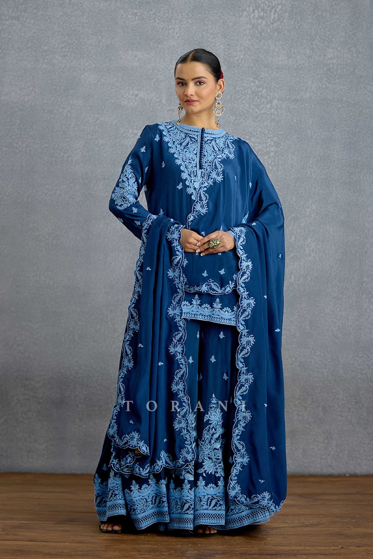 Shayamala Nilaaya Sharara Set