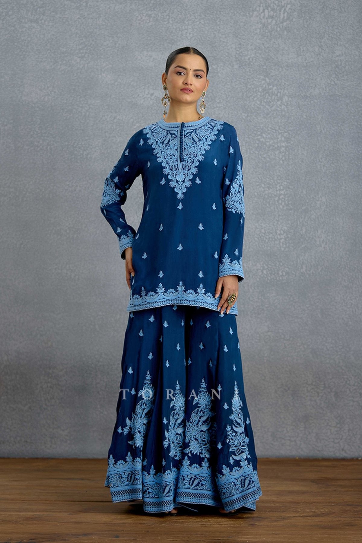 Shayamala Nilaaya Sharara Set