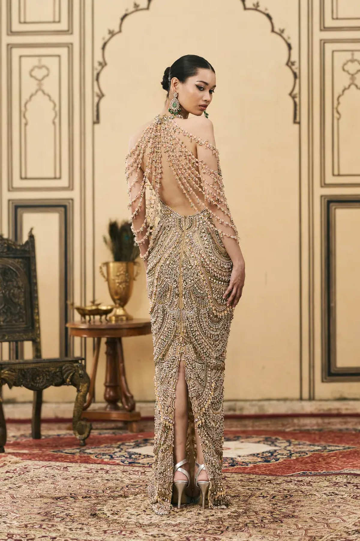 Sheeshmahal Jadau Gown